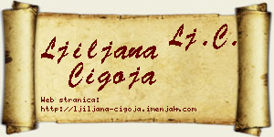 Ljiljana Čigoja vizit kartica